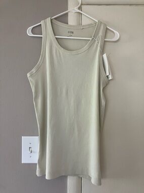 NWT COS Women’s Ribbed Cotton Tank (pistachio)